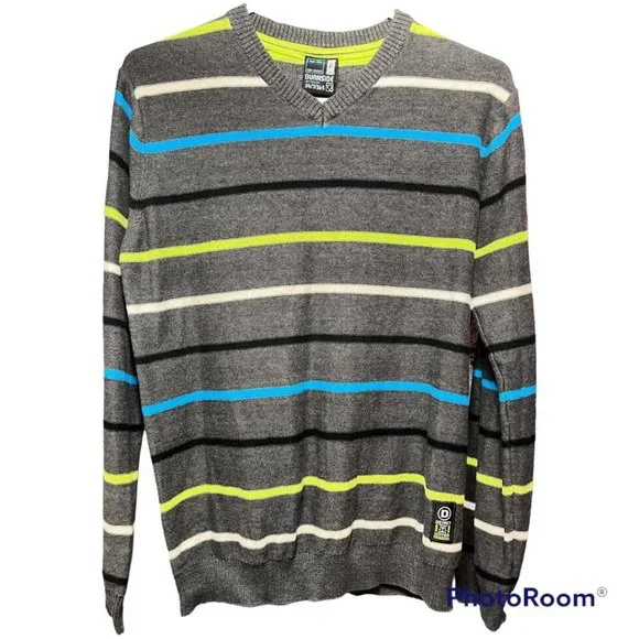 BURNSIDE Ldt Edition Men's V-Neck Sweater Size S - Picture 1 of 8